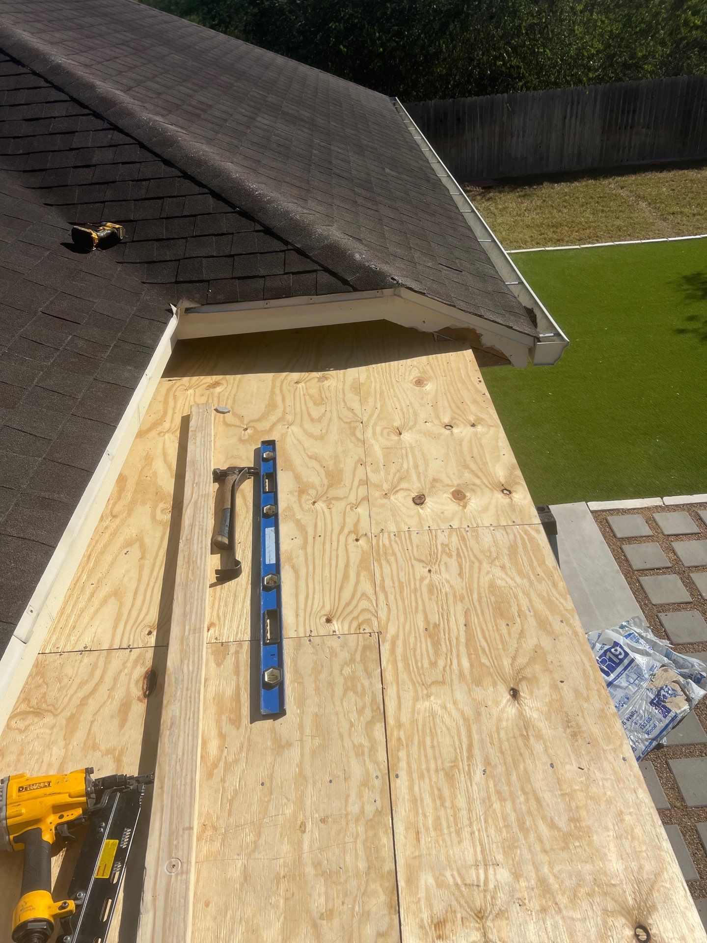 It Ain't Easy getting Shady  by Bayfront Roofing and Construction
