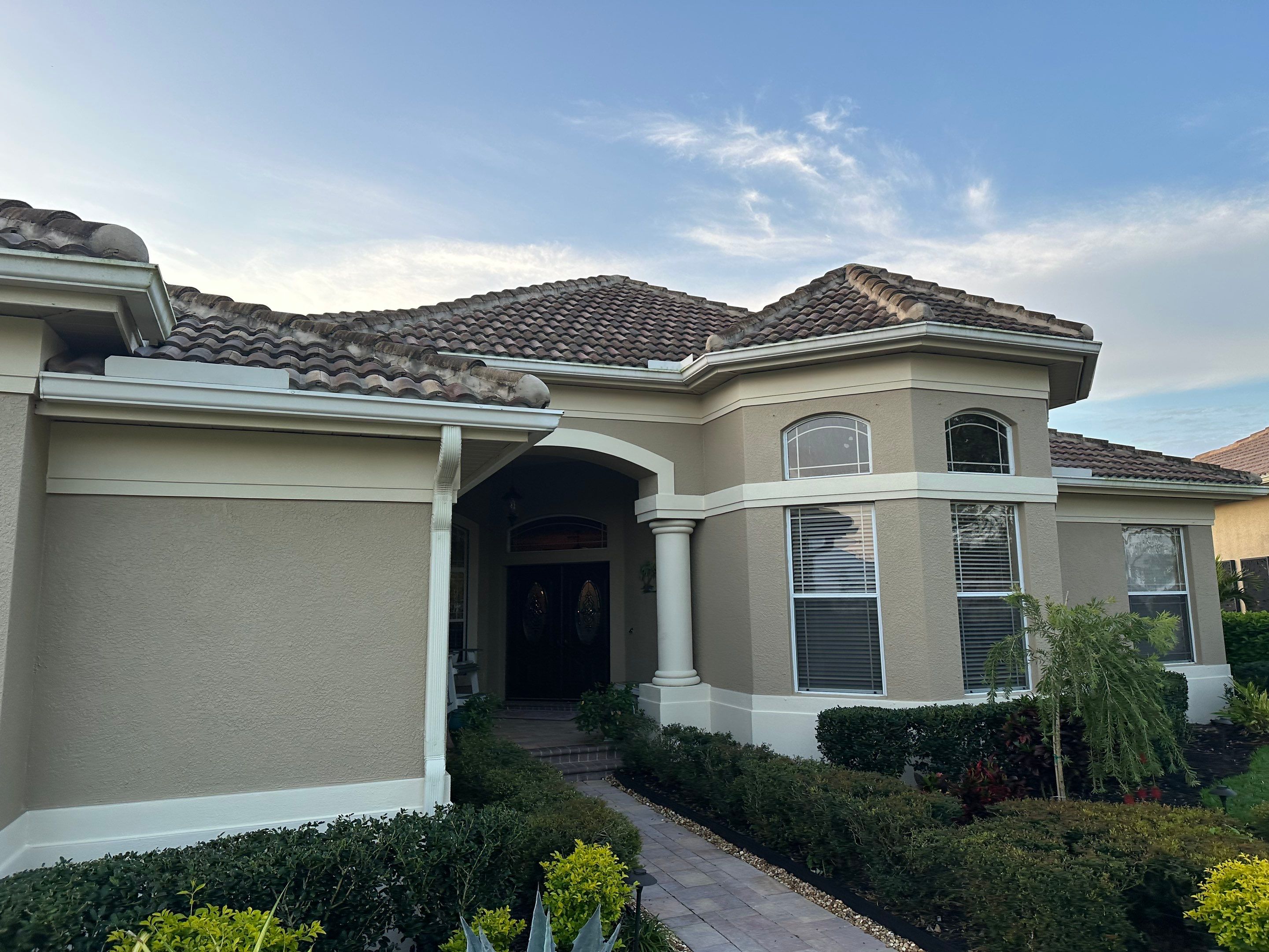 Concrete Tile Roof Cleaning in Winding River Community, Bradenton, FL | Sunshine AquaWash by Sunshine AquaWash