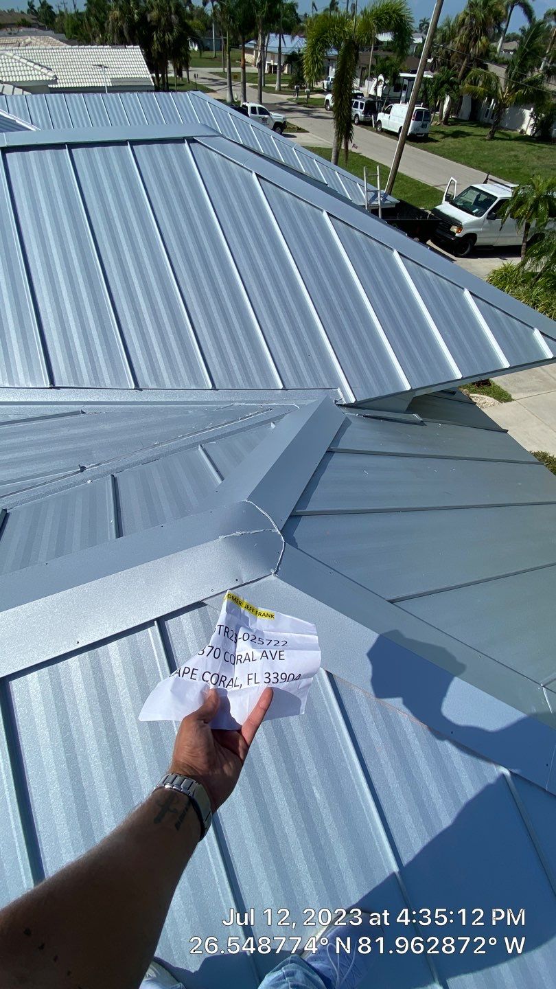 Residential Roofing Installation using Standing Seam Metal by Protek Roofing Heating Air & Solar