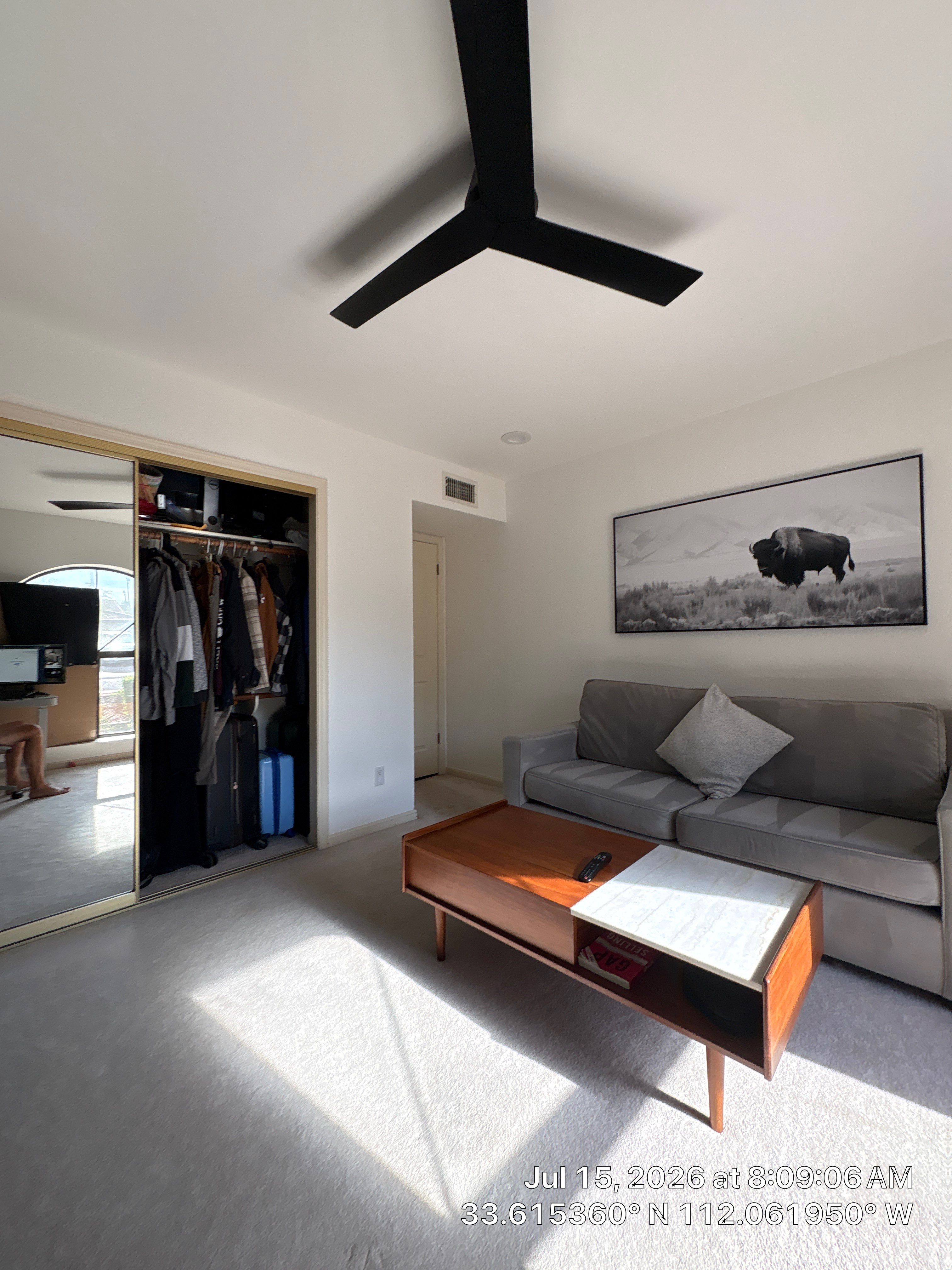 Modern Home Office and Indoor Putting Green Setup in Phoenix by CompanyCam Sales Demo