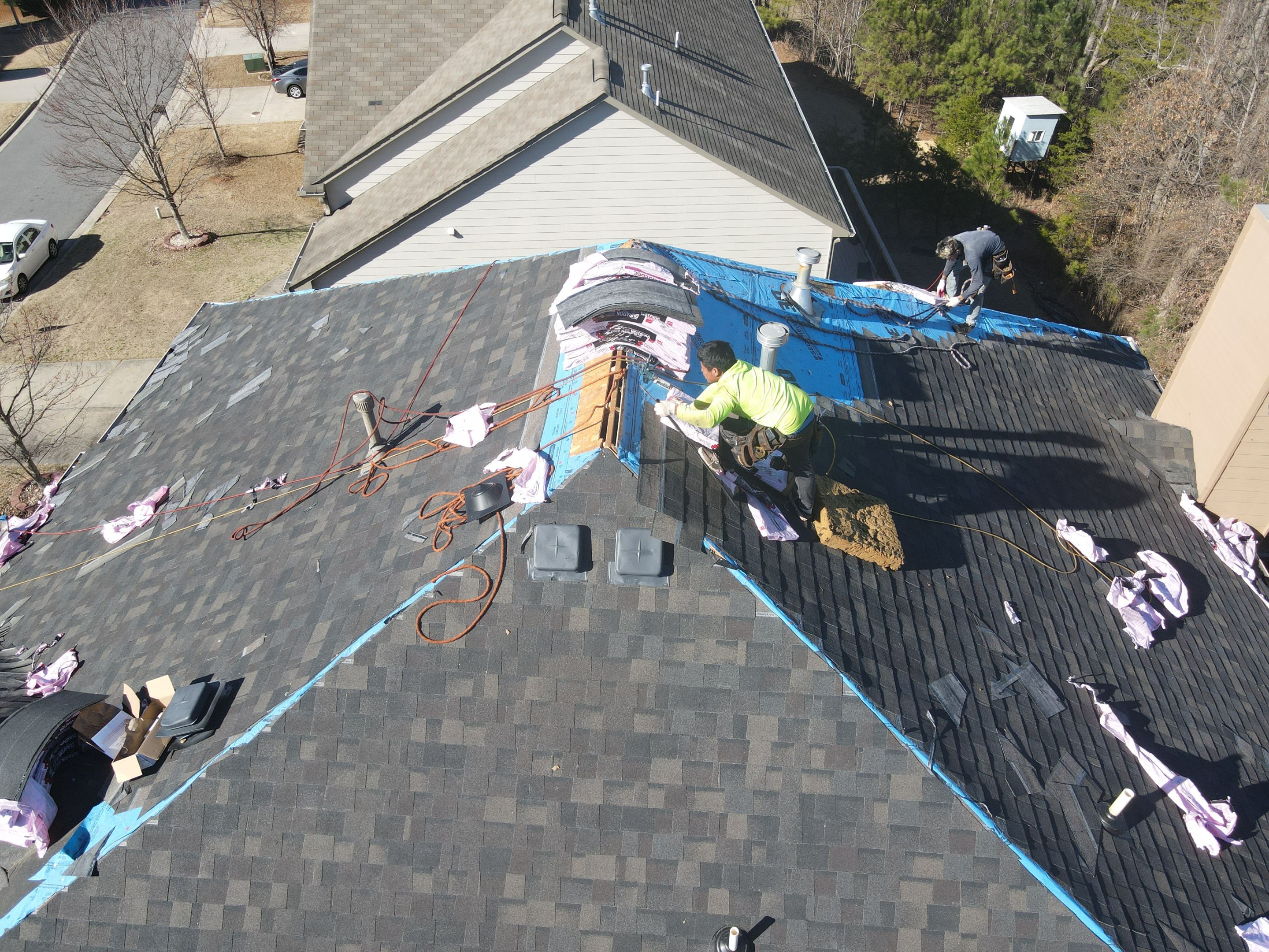 Residential Roofing Installation using Owens Corning by Inspector Roofing and Restoration