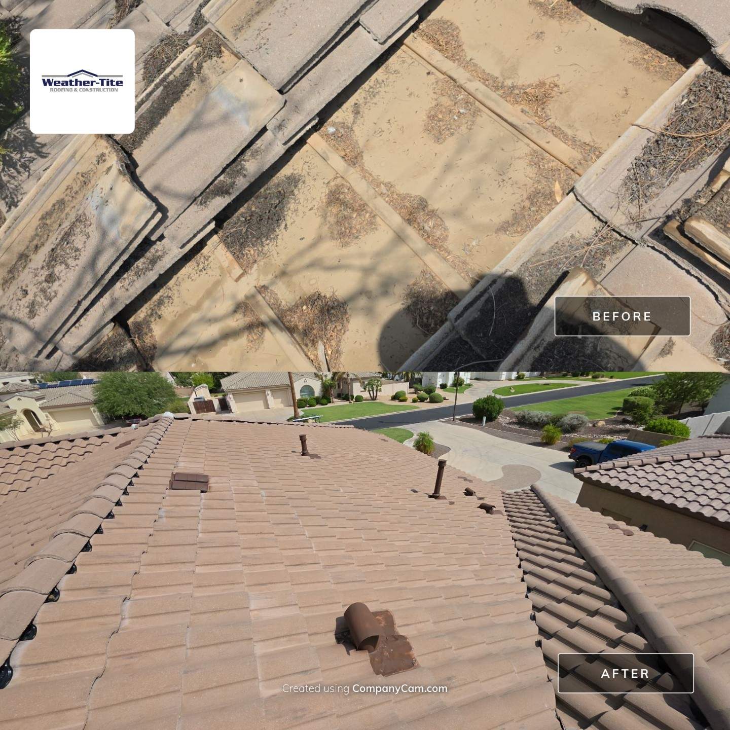 Recent Rain and Storm Damage in Gilbert by Weather-Tite Roofing