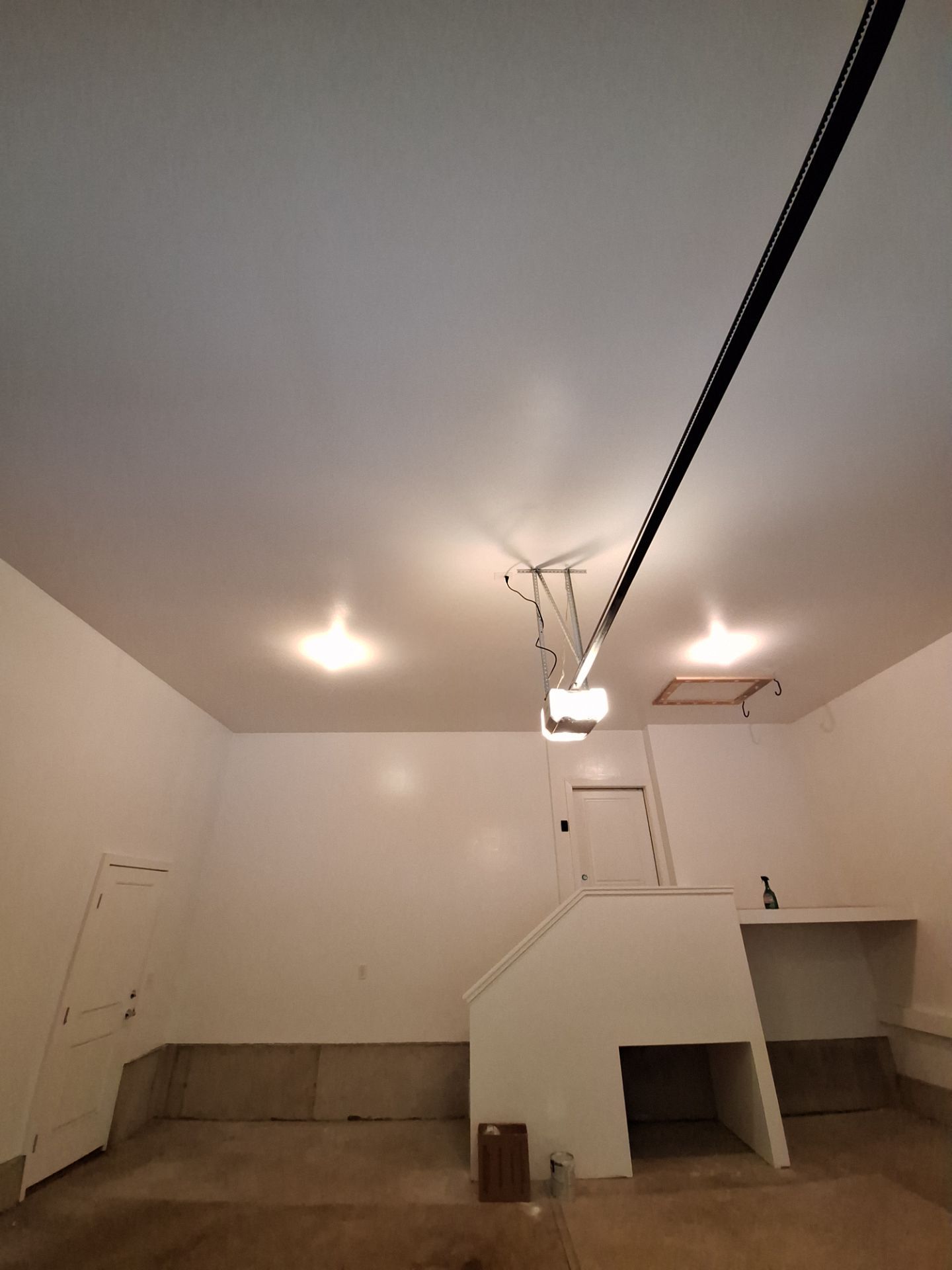Garage Transformation in West Michigan | Full Interior Repaint & Epoxy Flake Floor in Tidal Wave Blend by Gordon Painting