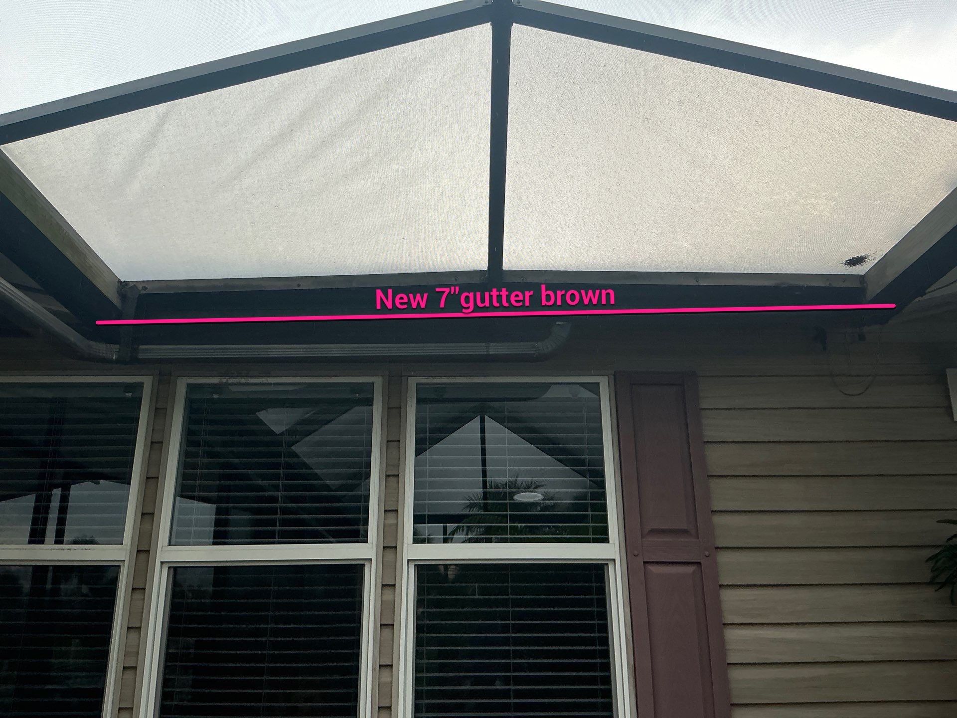 Custom 7-Inch Aluminum Gutters in Fort Myers FL by Gutter Professors