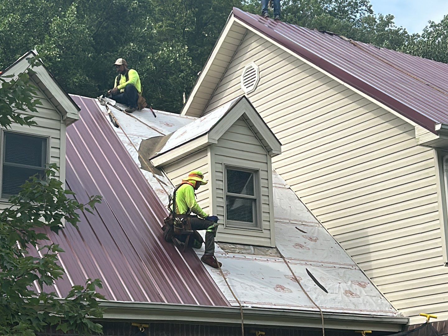 Residential Roofing Installation using Metal by Mr. Roofer