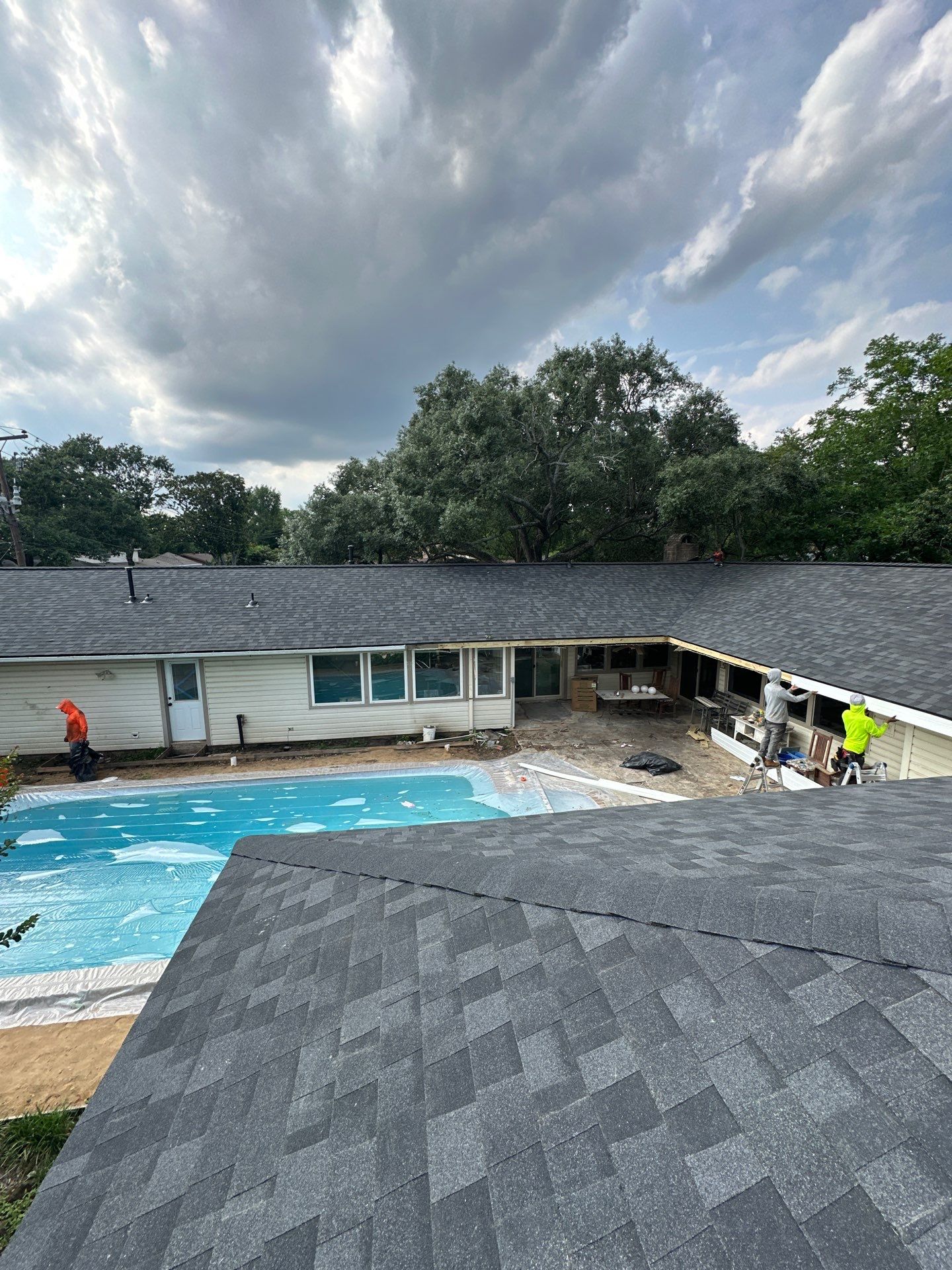 Project in Houston by Motion Roofing