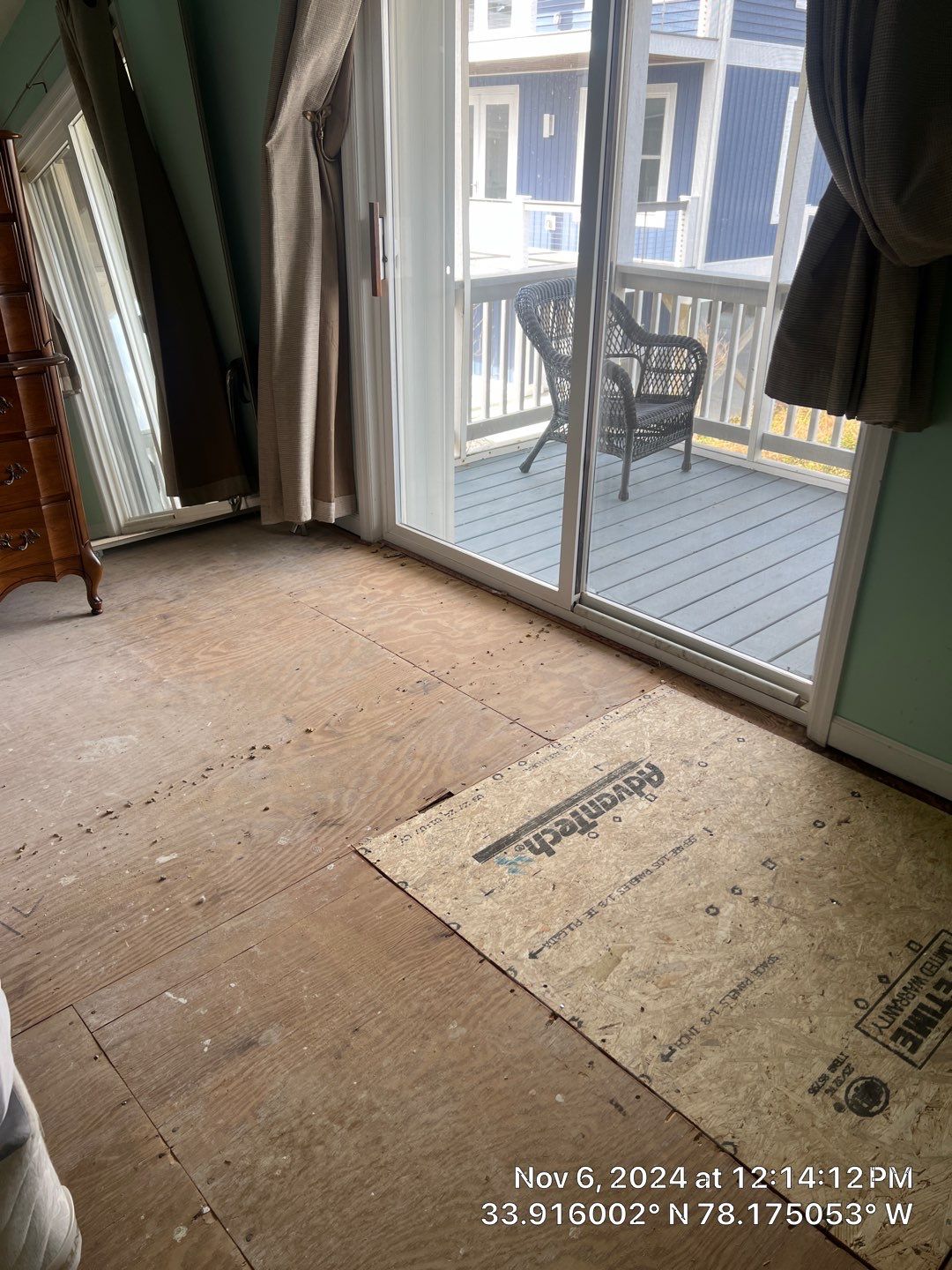 Caving Floor Flooring Repair in Oak Island, NC by RGR Construction and Roofing, LLC