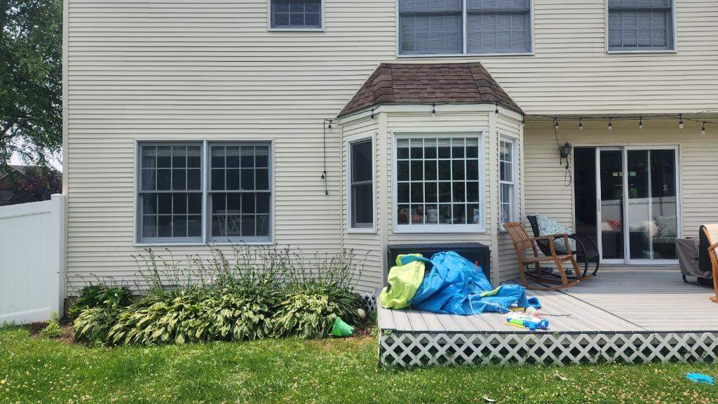 New deck and open porch Newton PA by deck guardian