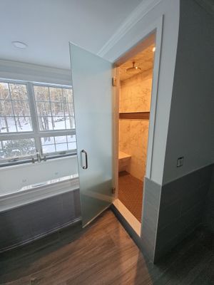 Frameless Steam Shower Door
