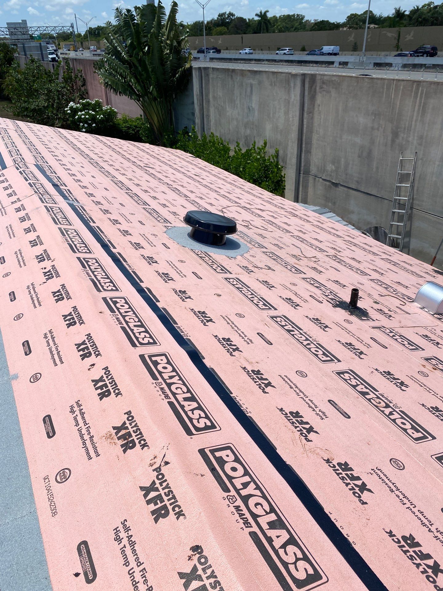 Residential Roofing Installation using 1" Nail strip metal roof by BLUES BROTHERS ROOFING