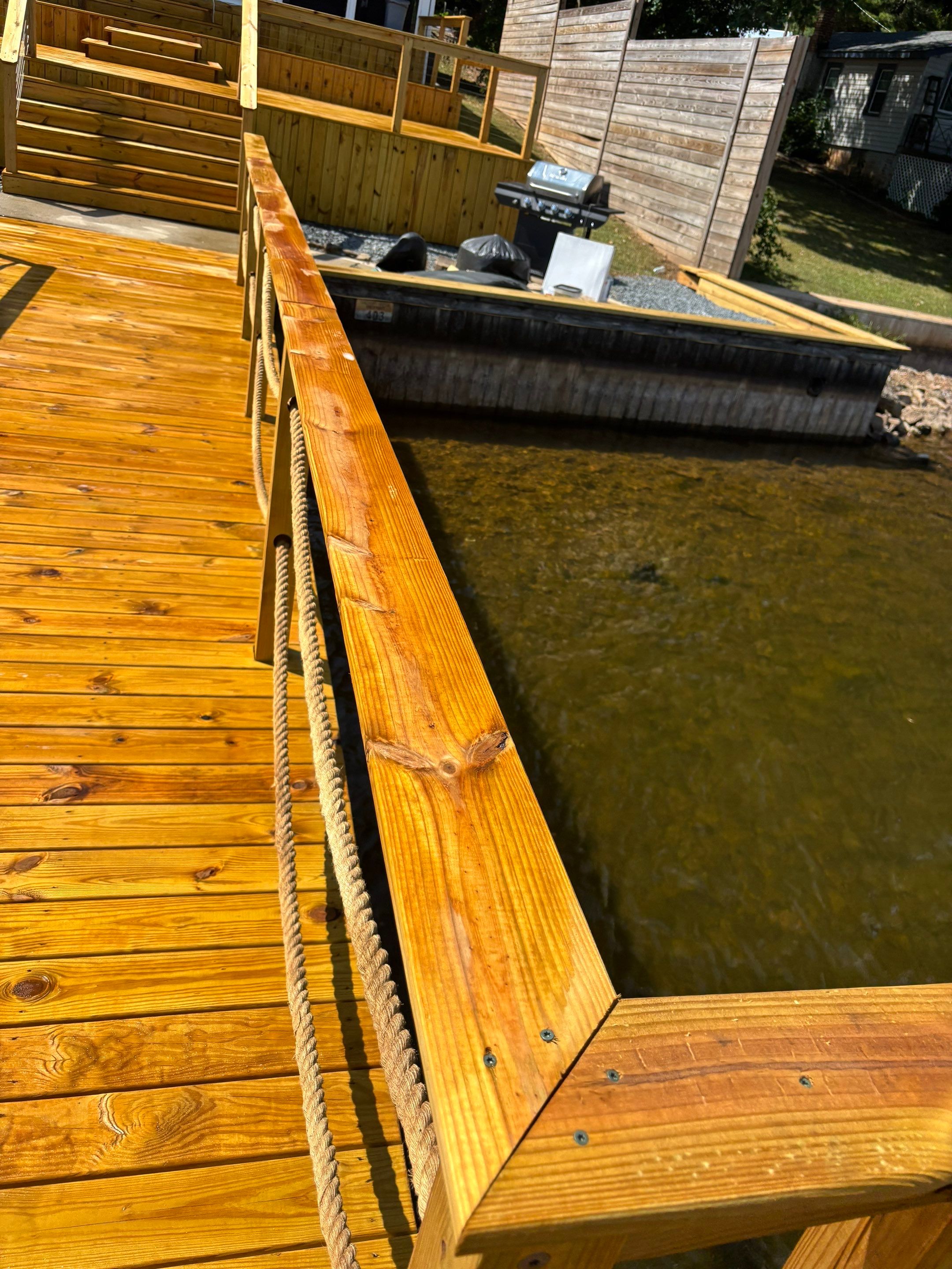 Wood Dock using Wood Sealant by DuraSeal