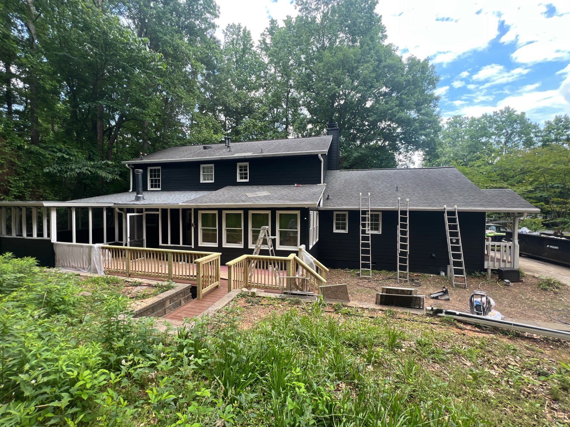 Custom Deck Construction and Exterior Painting Transformation in Kennesaw by Swift Home Renovations