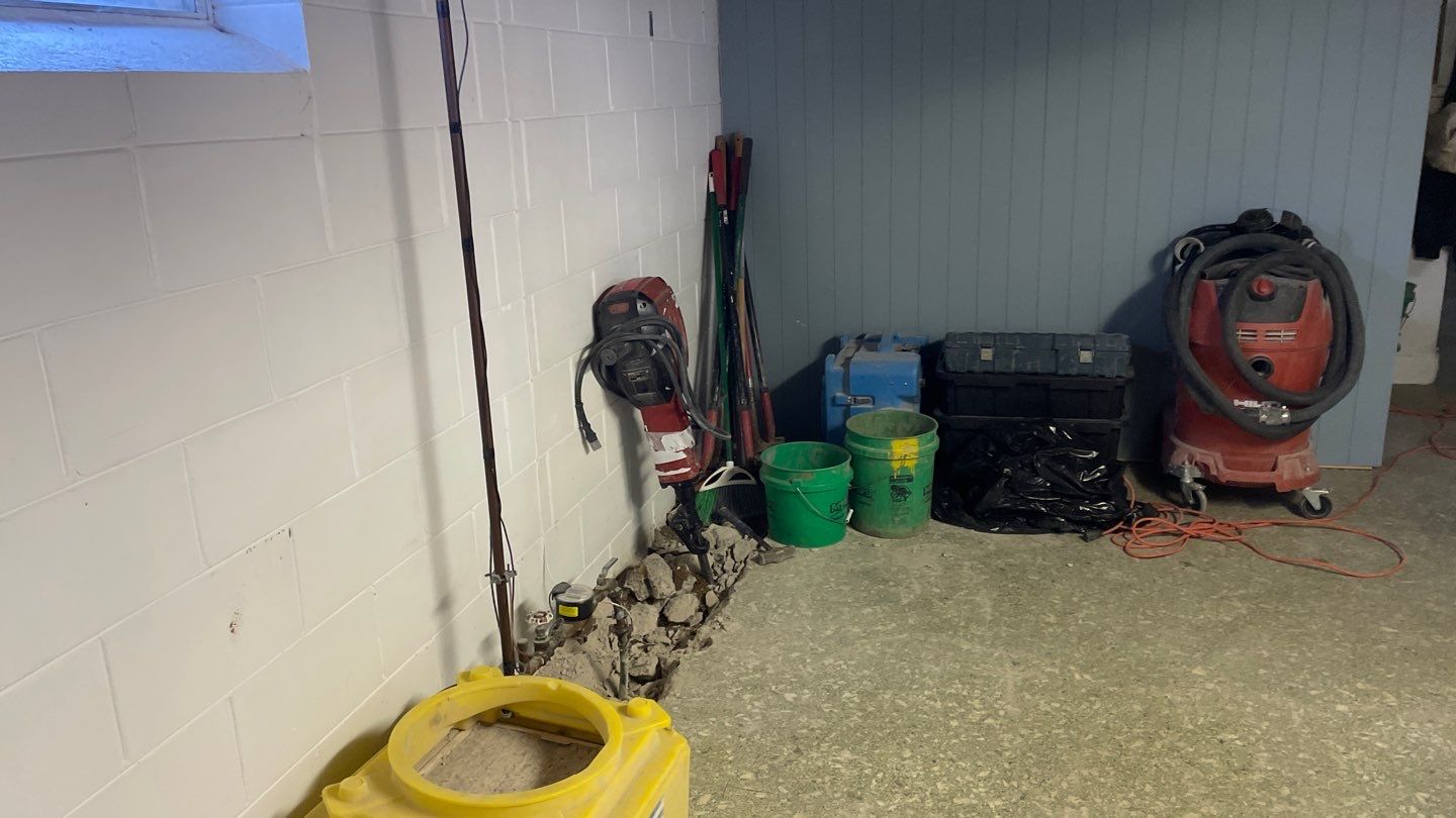 Drain Tile in Roseville for Carston by Waterproofing Northeast