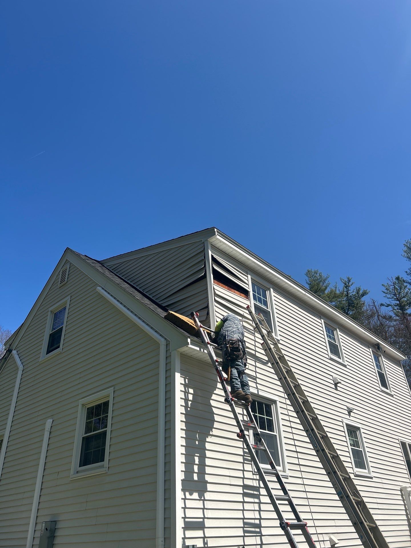 Vinyl Siding Repair with Spot Replacement by Mighty Dog Roofing of Greater Middlesex County