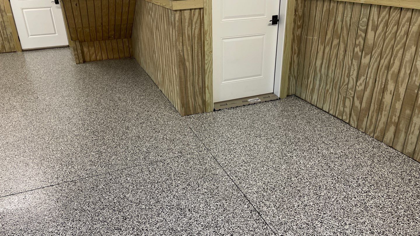 Garage TransFLOORmation using Domino by Innovative Concrete Coatings 