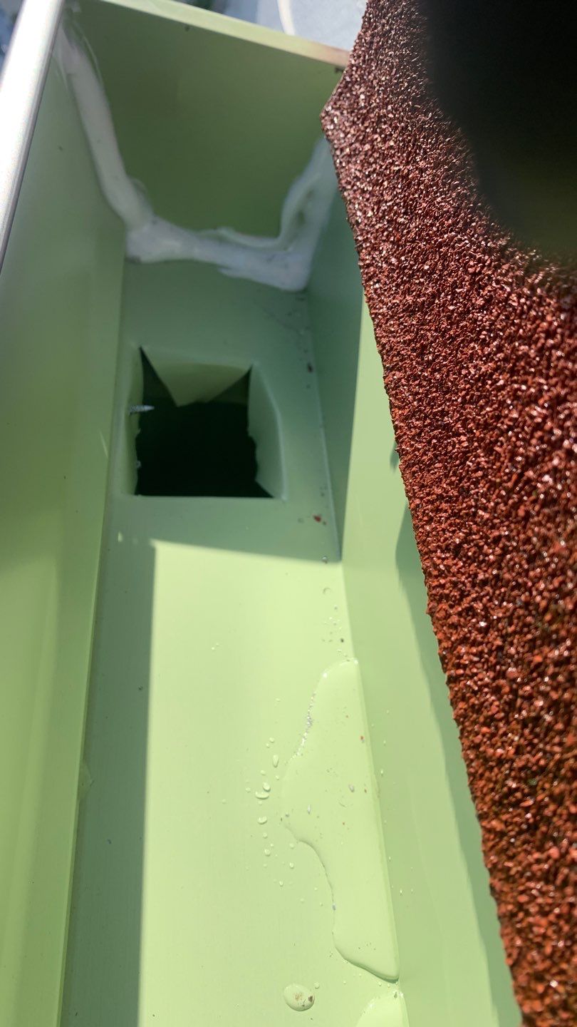 Gutter Installation using 6 Inch Seamless Gutters in Musket Brown by Gutter Professors
