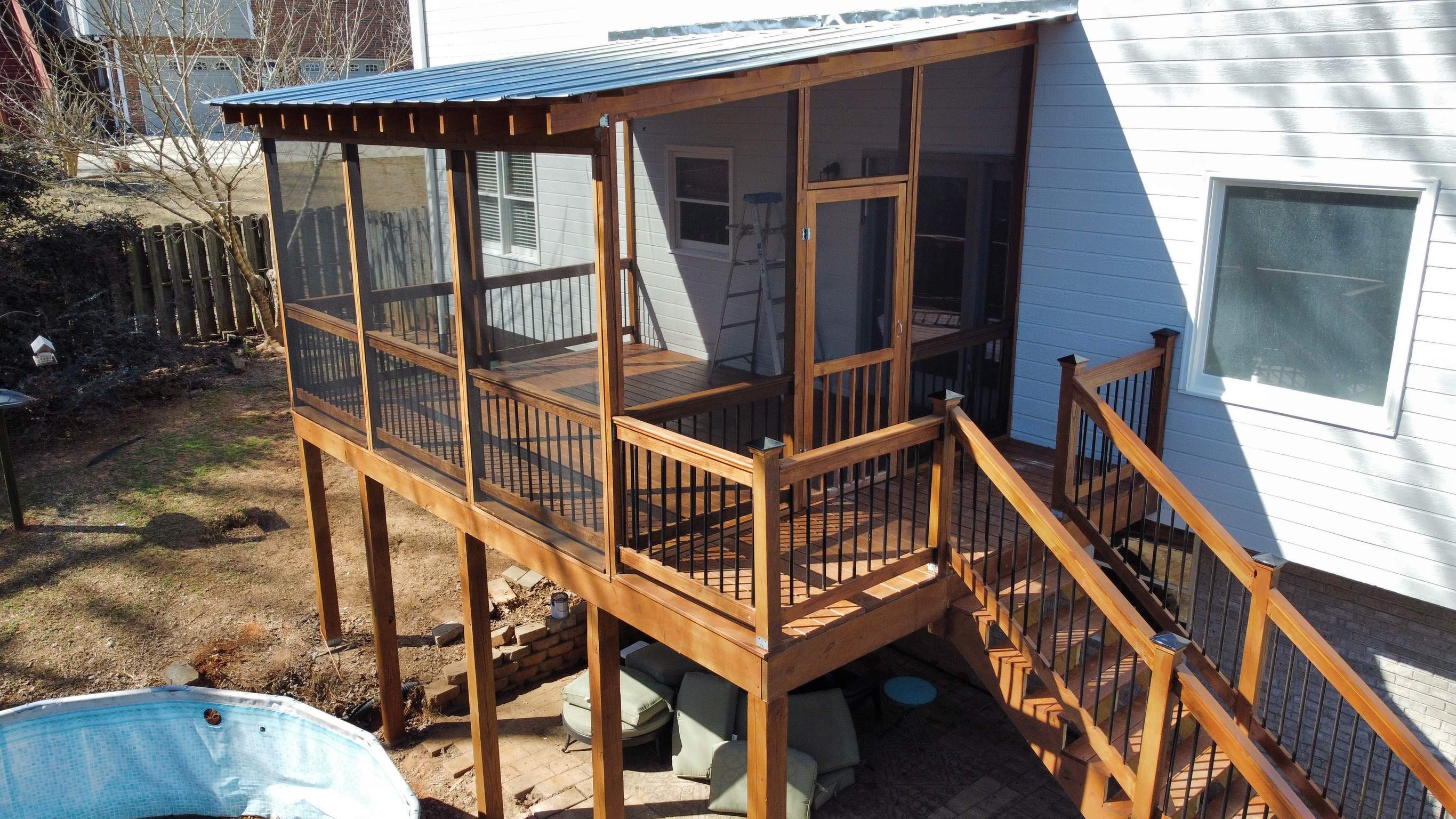 Balmoral Estates Screened Deck  by Pillar and Pine