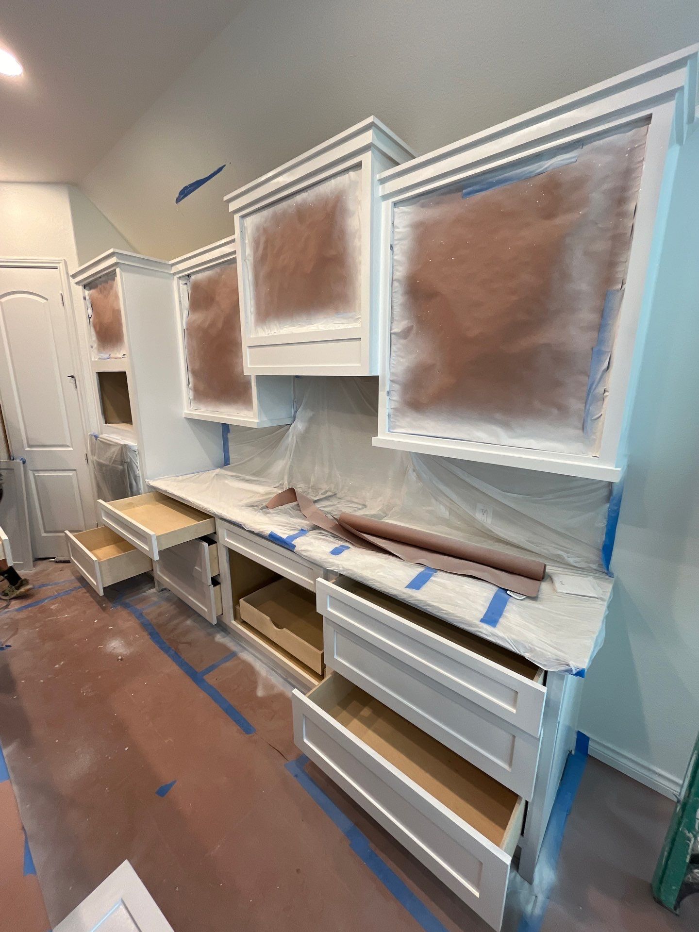 Kitchen Remodel using Water mitigation equipment by L&T General Contractors and Restoration INC