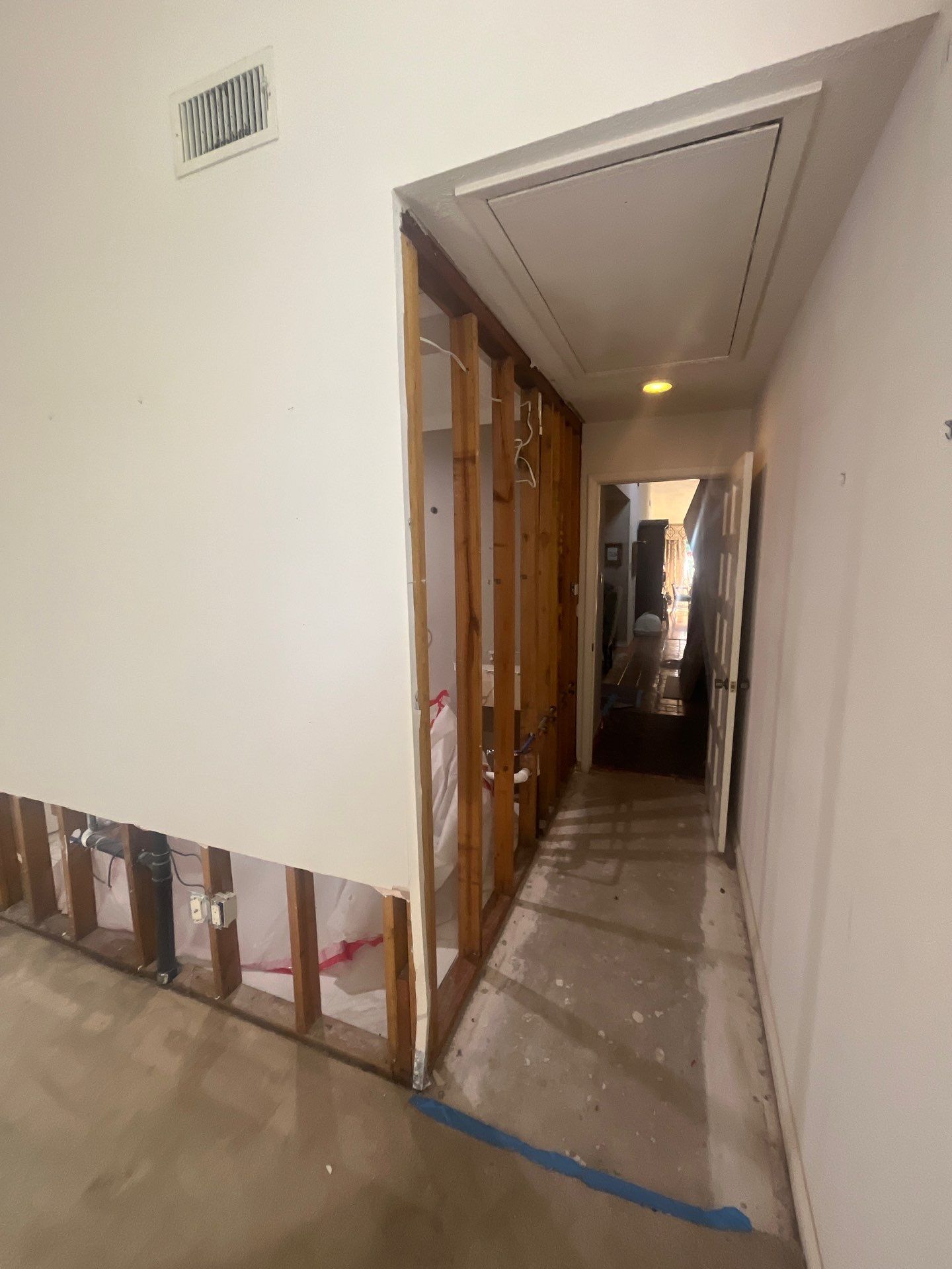 Bathroom Remodel with Water Mitigation Equipment | LT Contractors by L&T General Contractors and Restoration INC