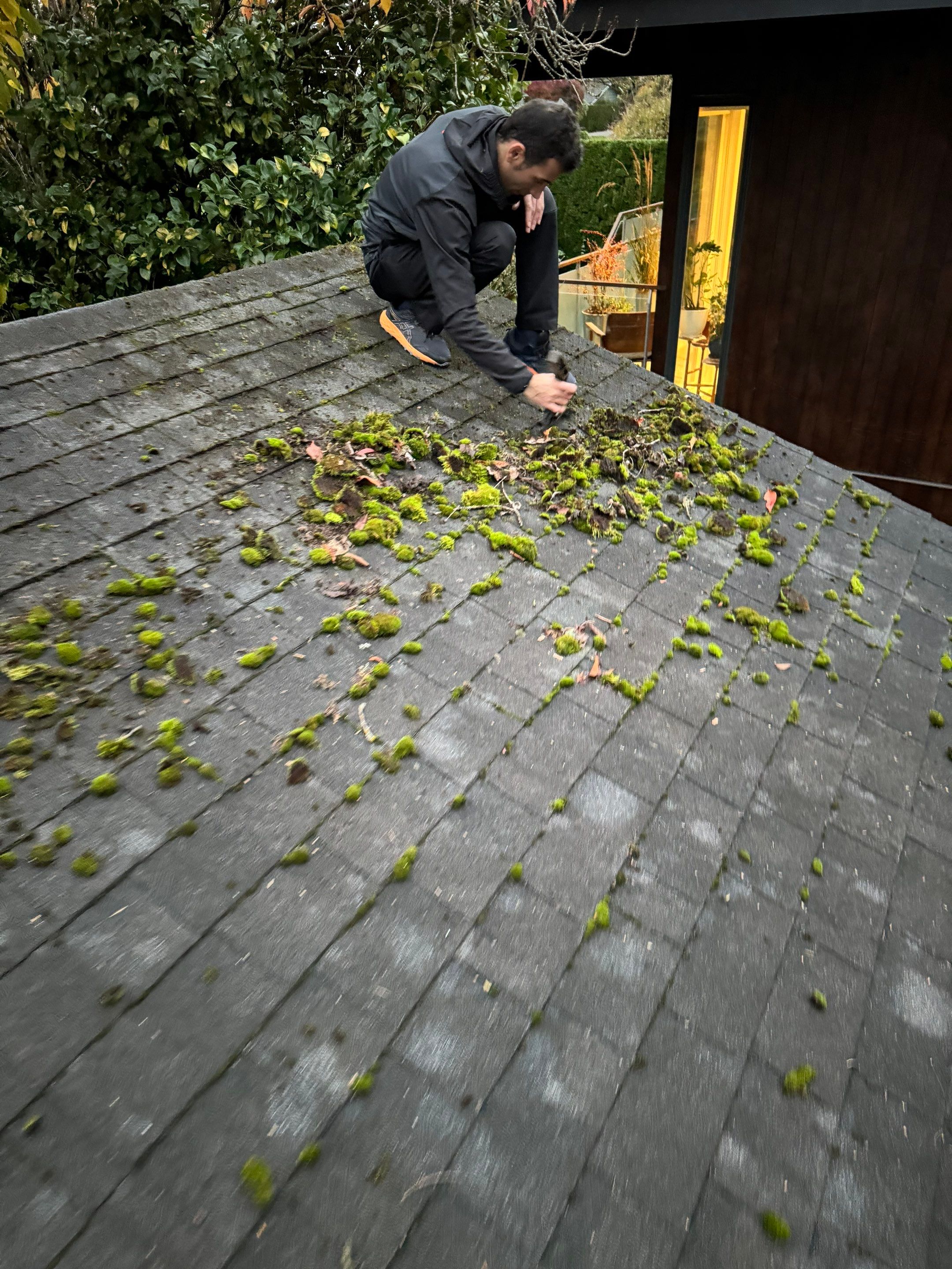 Roof cleaning by YVR Construction Group
