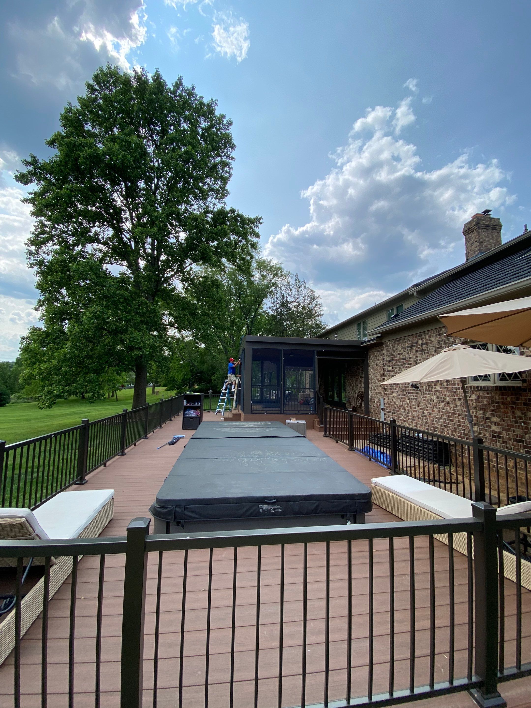 Deck/Screen porch Transformation using Timbertech by The Smet Companies, LLC