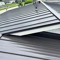 24ga 1" Nail-Strip Dark Bronze by Total Roofing System The Metal Roof Experts