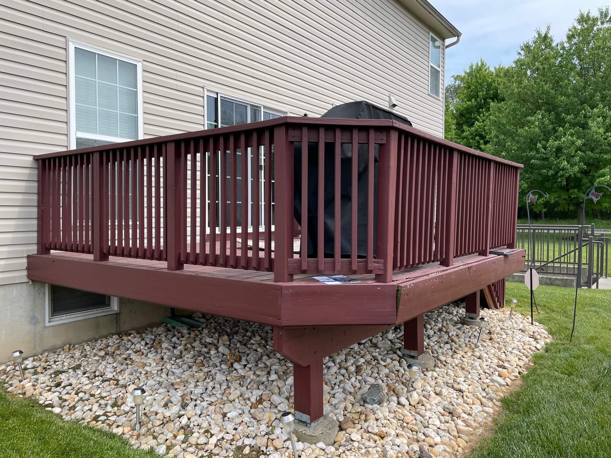 New Deck Using Deckorators Venture Decking by deck guardian