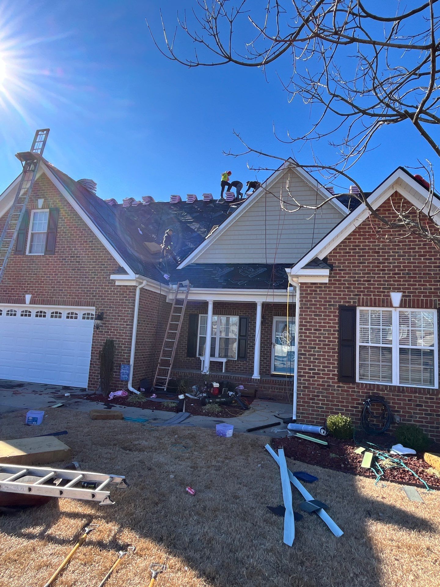 Residential Roofing Installation using Owens Corning by Karcher Roofing & Construction