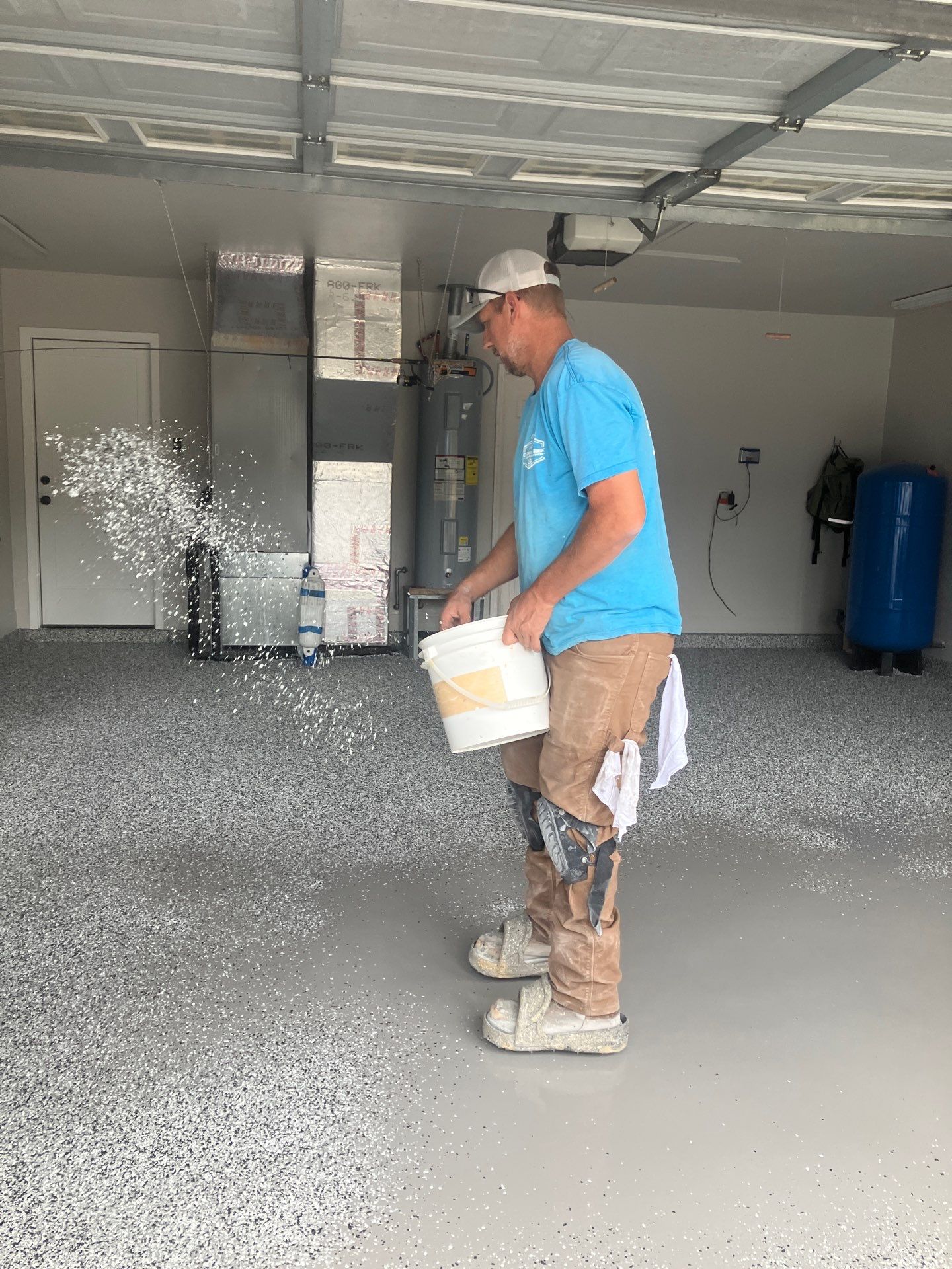Garage in High Springs, FL in Domino by Cross Creek Concrete Coatings