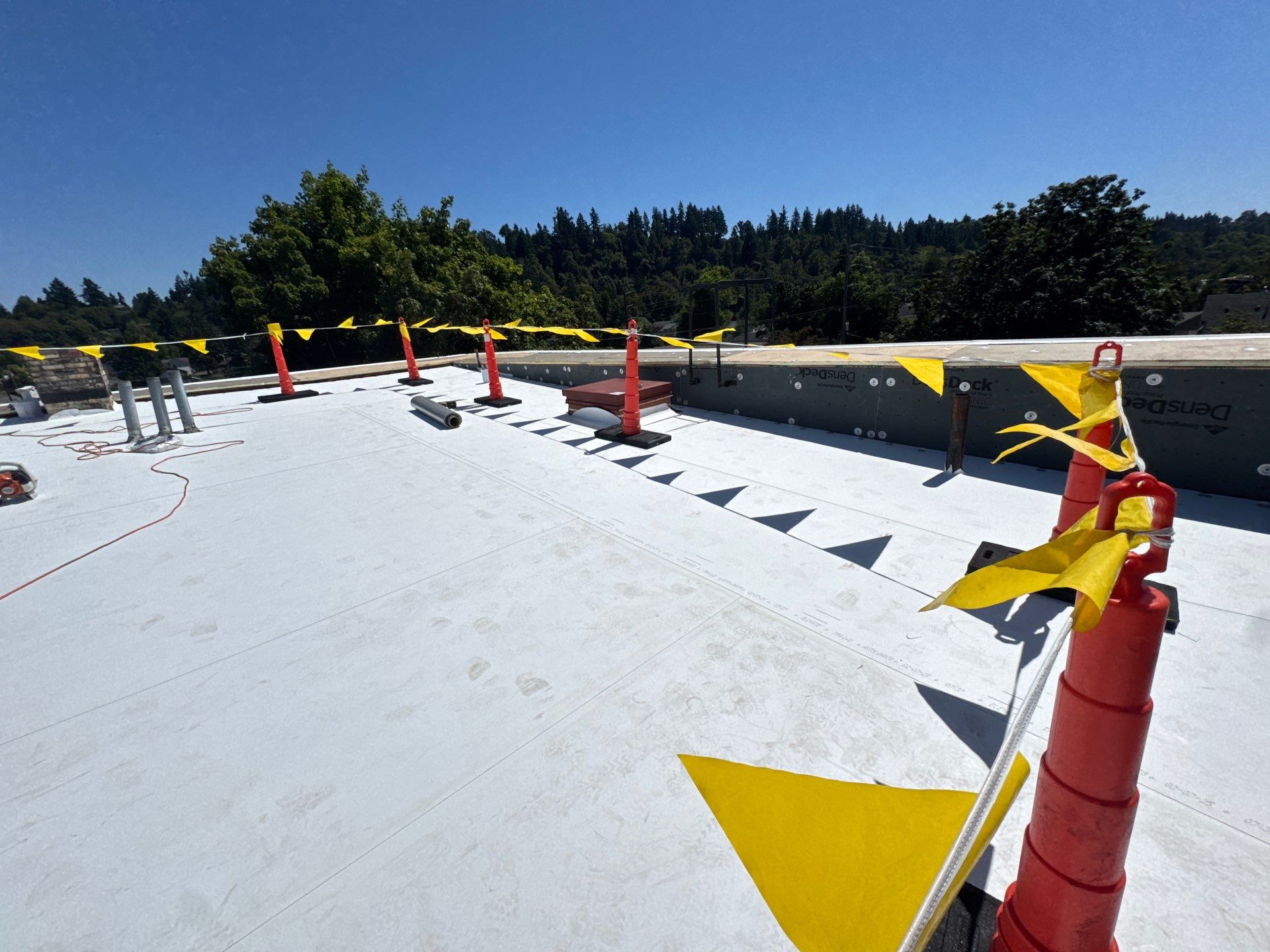 Commercial Roofing Installation using TPO by Vitan Construction LLC 