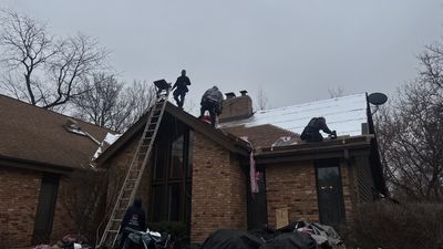 Turtle Shell gutter protection installation in West Chicago, IL 60185, photograph 68