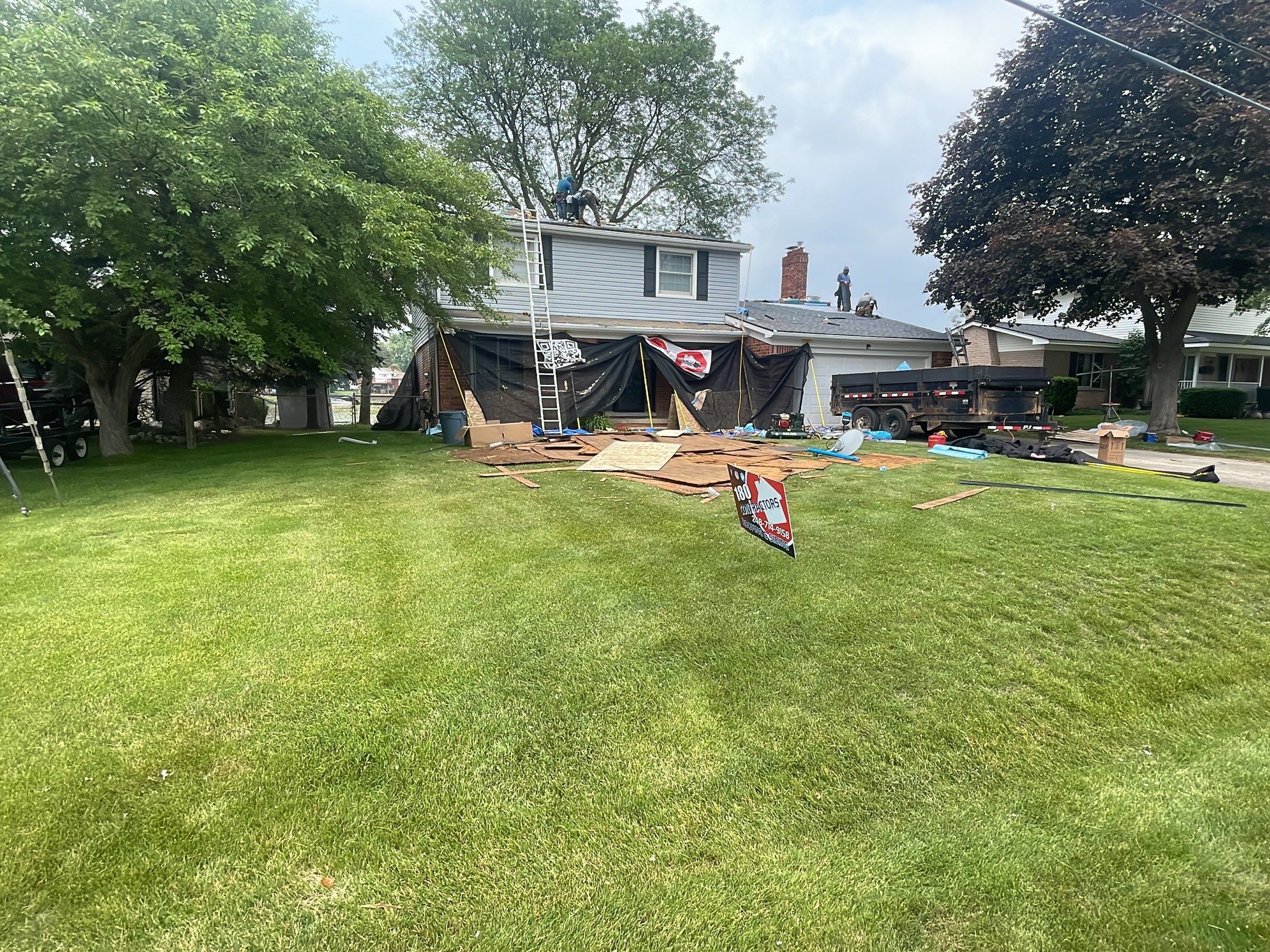 Roof Replacement using CertainTeed Landmark by 180 Contractors