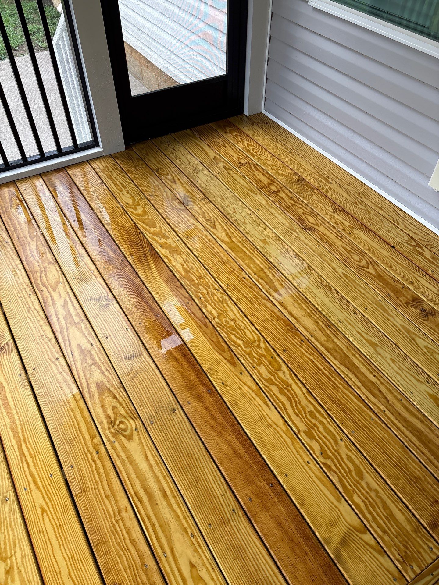 Wood Deck and Concrete Walkway using Wood and Concrete Sealant by DuraSeal