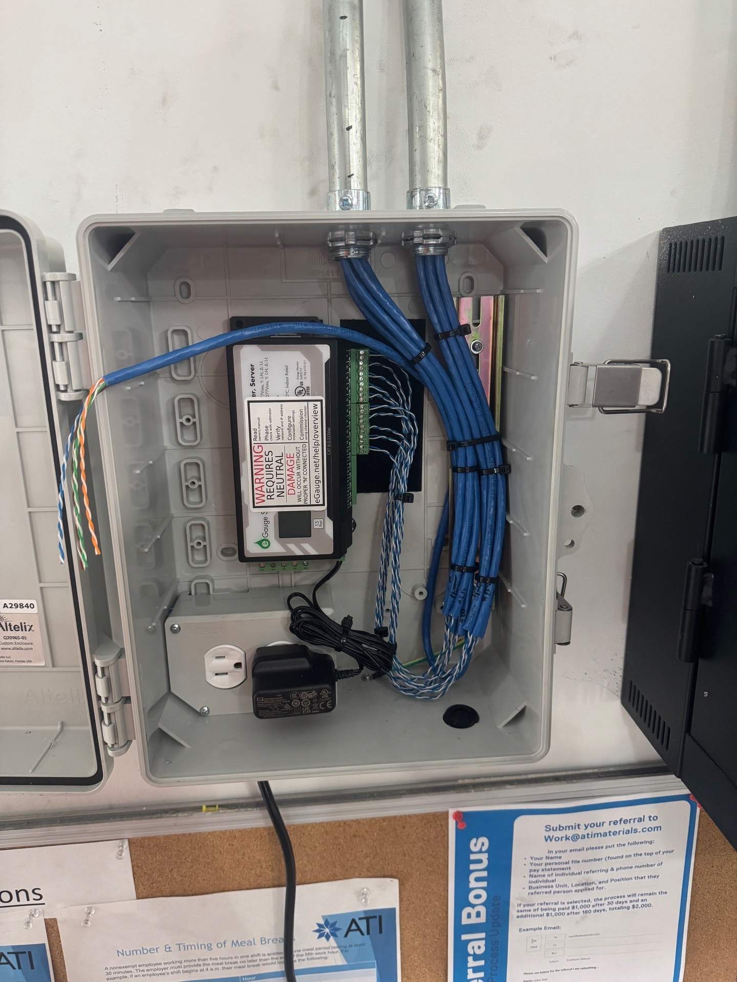 Electrical and Cat6 Cabling Project – Manufacturing Facility, Irvine, CA by Ring and Ping Inc.