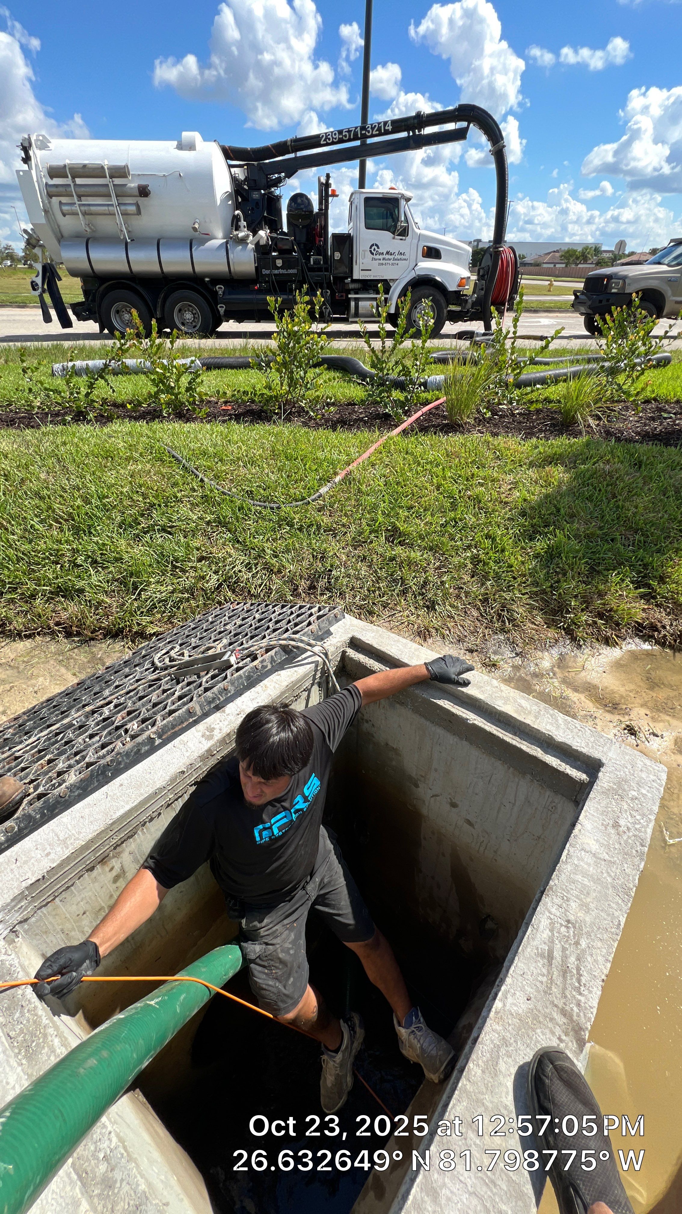 Coffee Rush Fort Myers with PRS by Don Mar, Inc. Storm Water Solutions