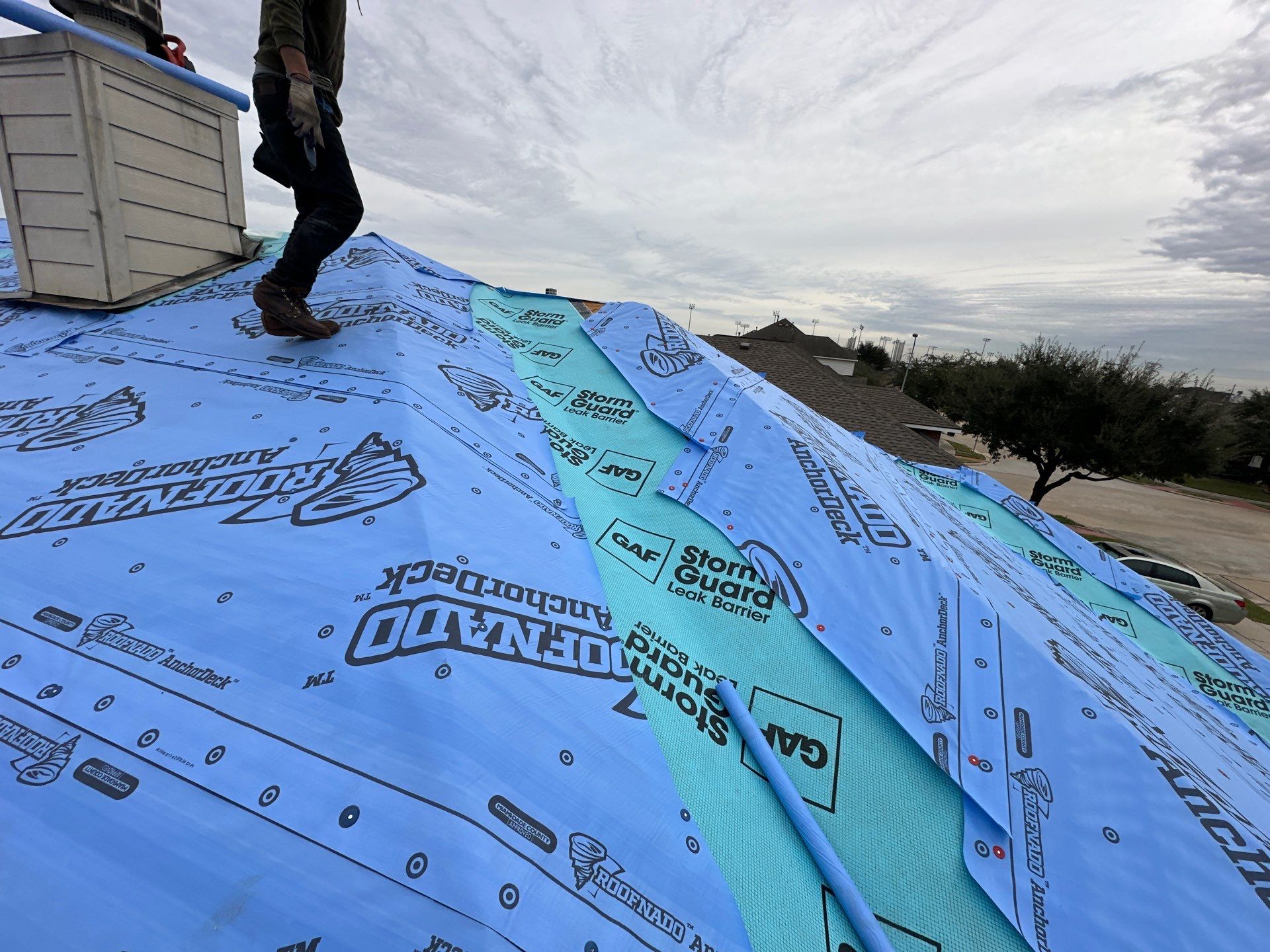 Project in Houston by Motion Roofing