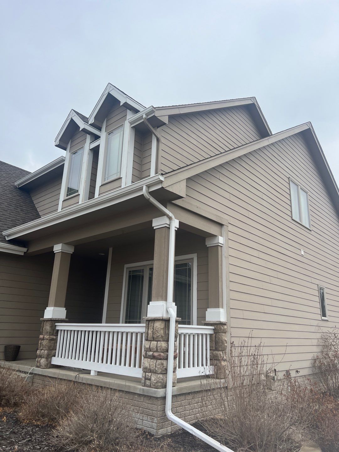 Exterior house painting color change by Cutting edge painting 