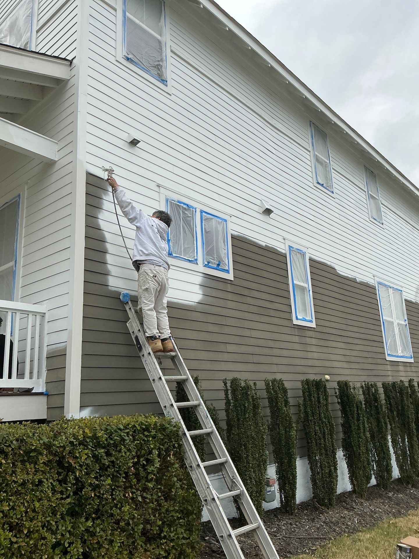 Full exterior painting by GonzalezPainters & Contractors Inc 