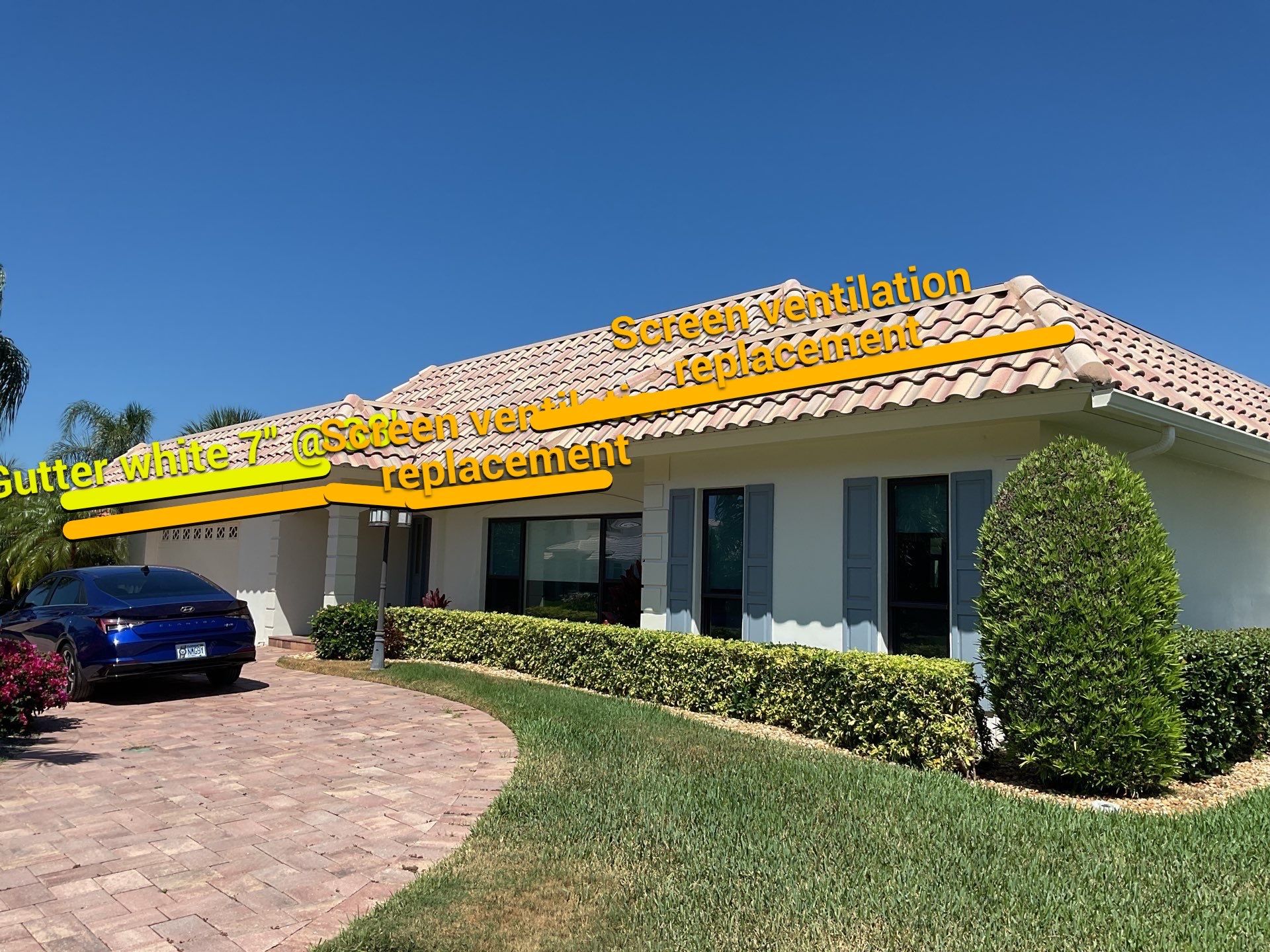 Ventilation Replacement Gutters in Longboat FL by Gutter Professors