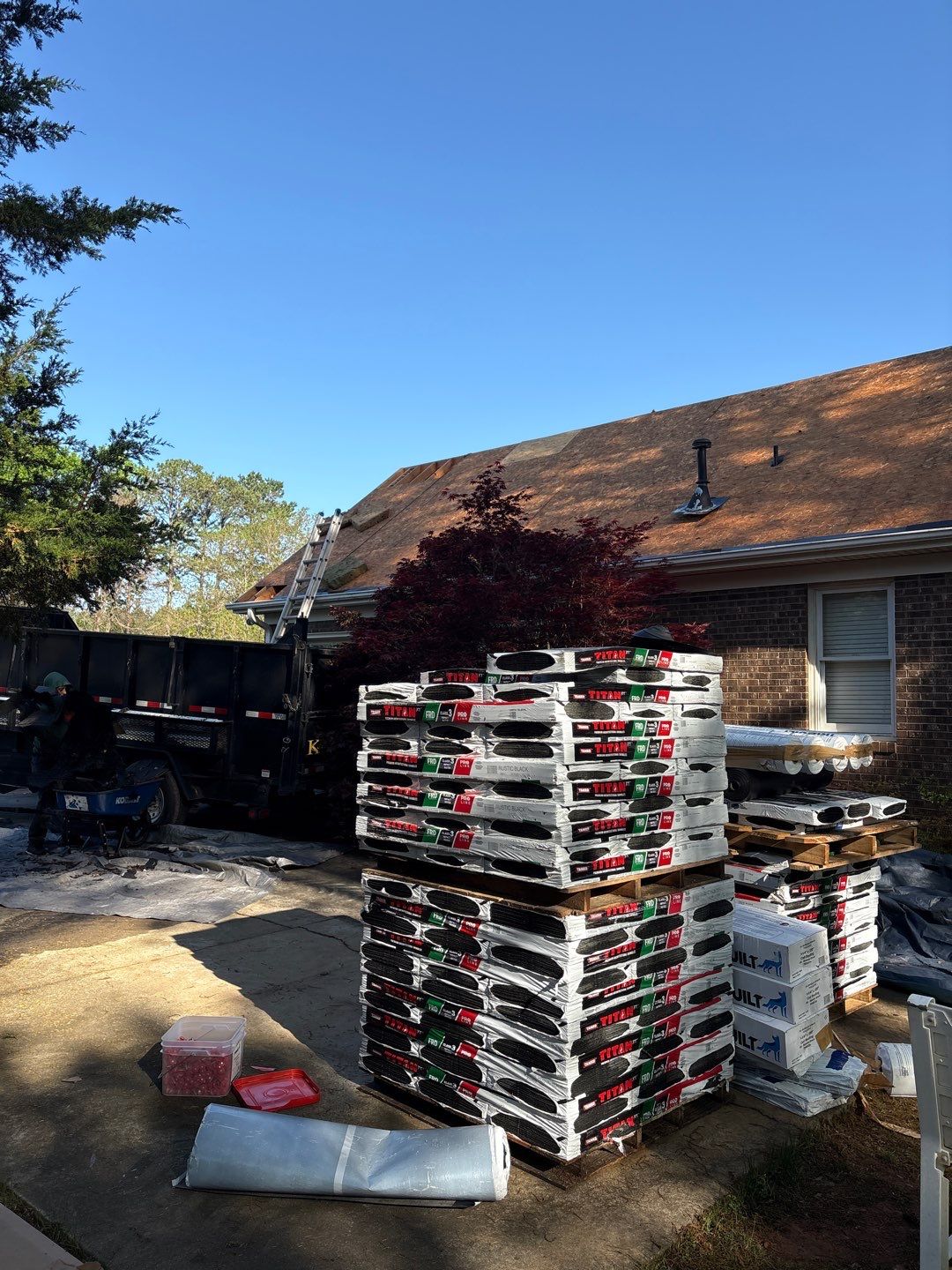 Residential Roofing Installation using TAMKO TITAN XT Rustic Black by RISE Roofing & Restoration, LLC