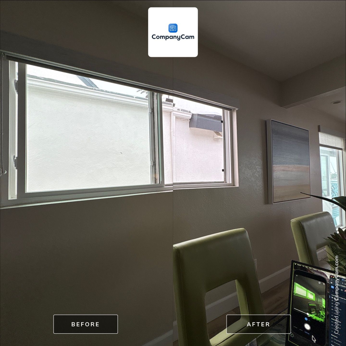 Horizontal Sliding Window Installation for Newport Beach Waterfront Home by CompanyCam Sales Demo