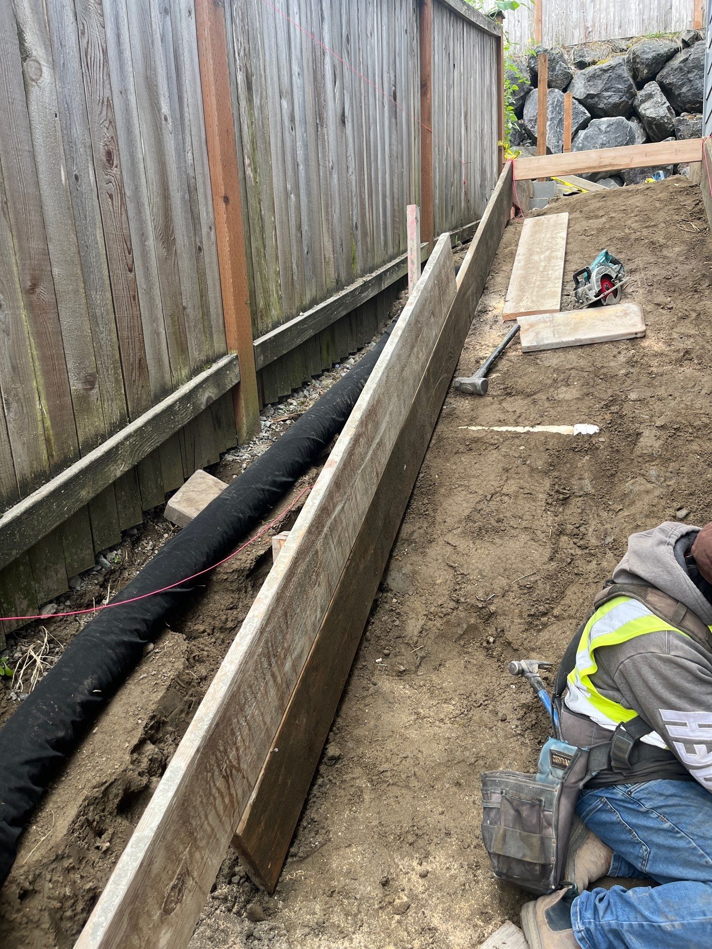 Jireh Outdoor Projects | Concrete Stair Repair and Retaining Wall by Jireh Asphalt & Concrete Inc 