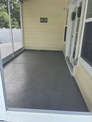 Patio Floor Coating using Briar
