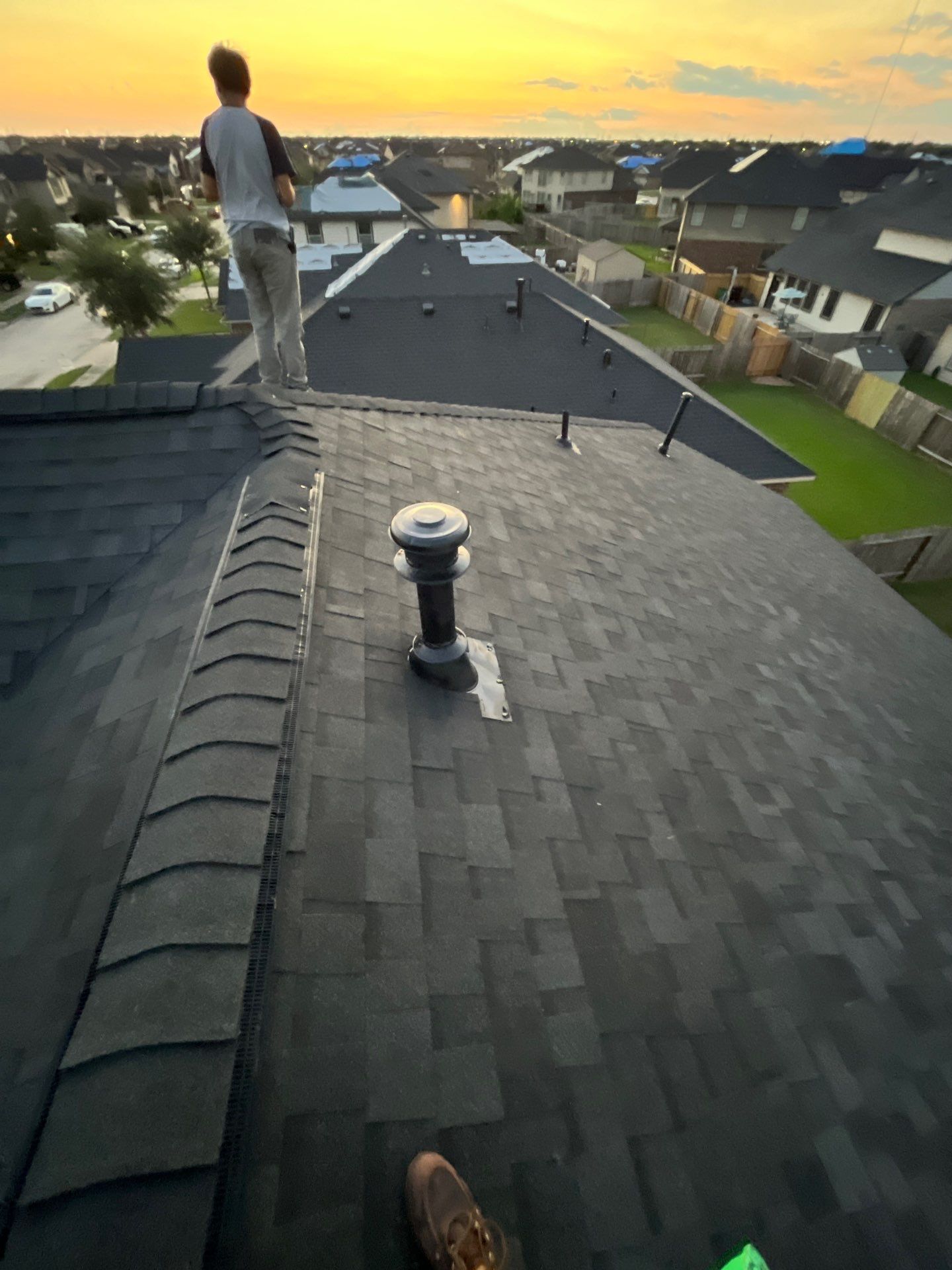 Houston Reroof Project Post Hurricane Beryl by Berry Good Roofing