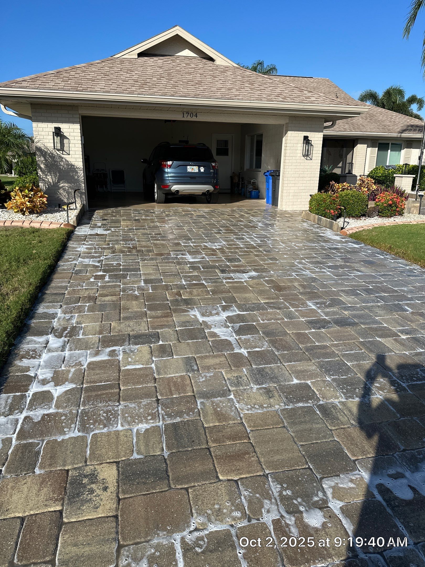 Driveway and Walkway Paver Cleaning and Sealing in Sun City Center by Supreme Paver Experts