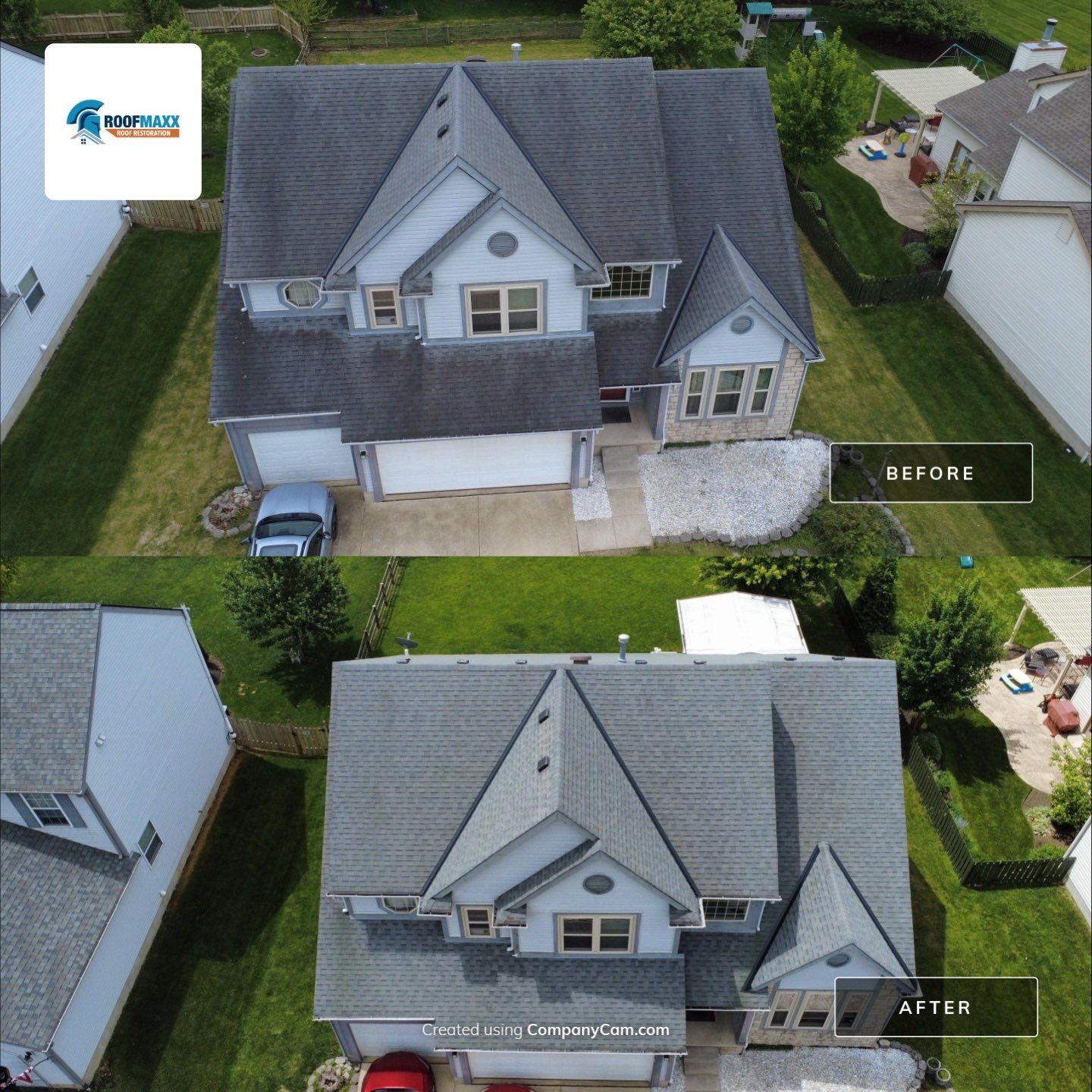 Condo Reference Before and Afters by Roof Maxx of Columbus, OH