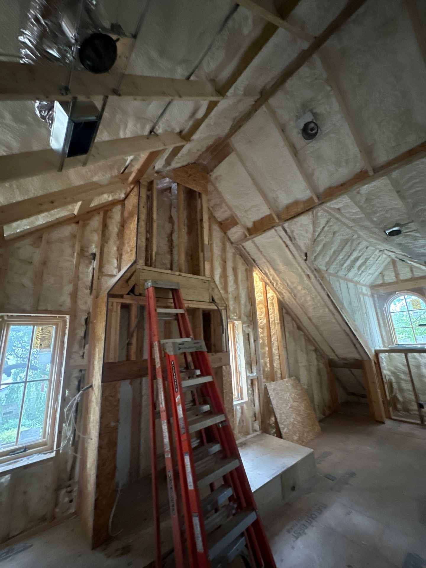 We spray foamed this beautiful and very unique custom home in Dallas by Apex Insulation Solutions