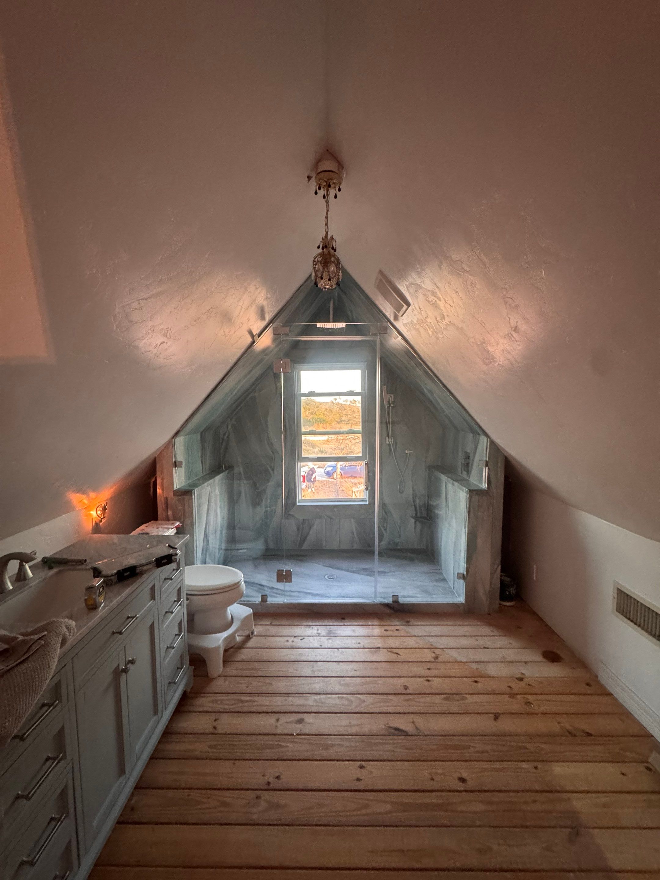Bathroom remodel in Fredericksburg by Lane Lauritsen - The Hill Country, Texas