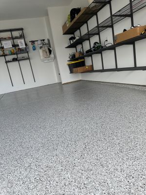 Garage Floor Coating using Coyote
