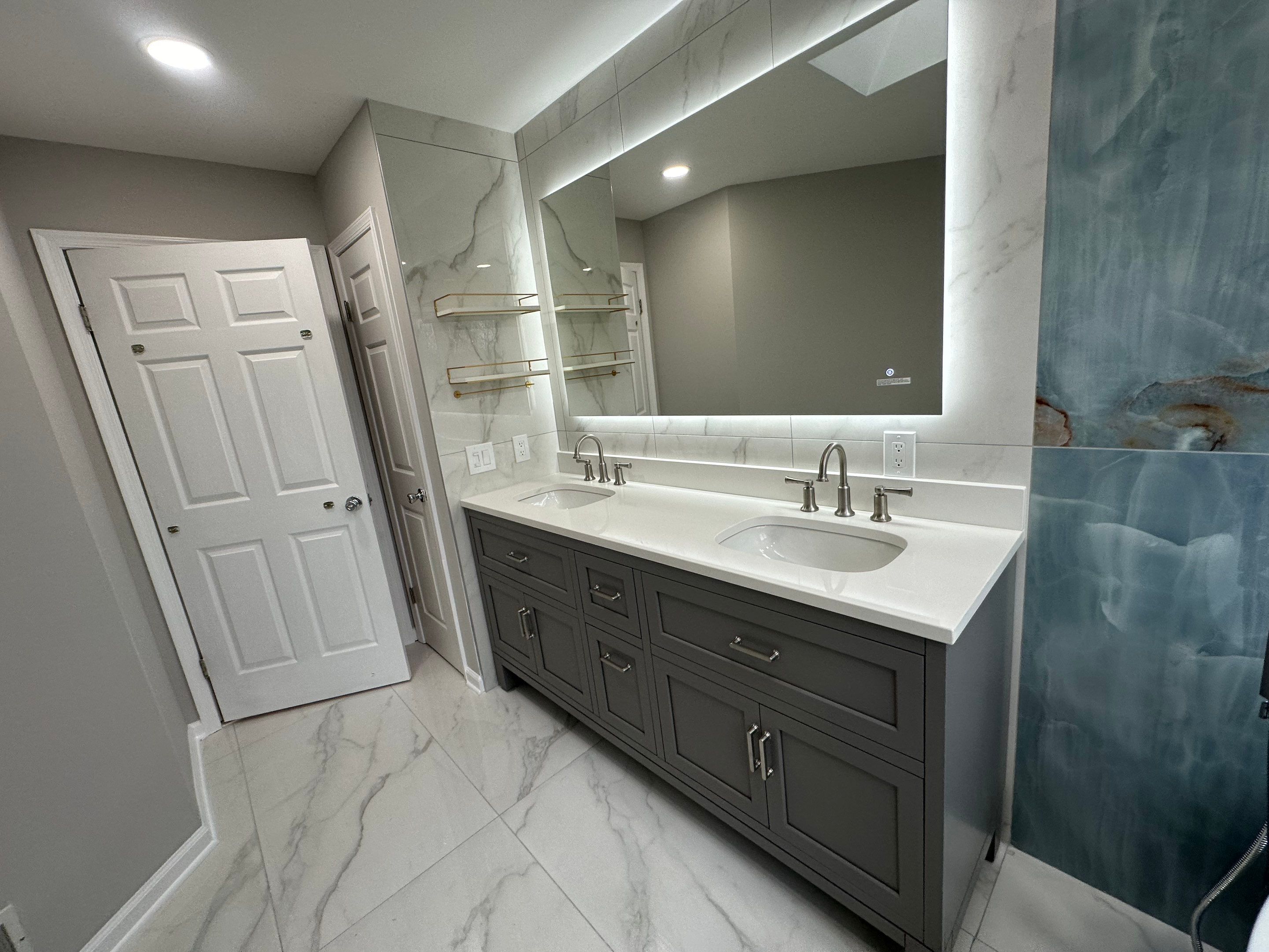 Bathroom Remodel using Tile by Home Concepts Construction